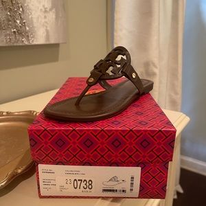 Tory Burch Miller Snake Print in Chocolate 
• New in box 
• Size 7